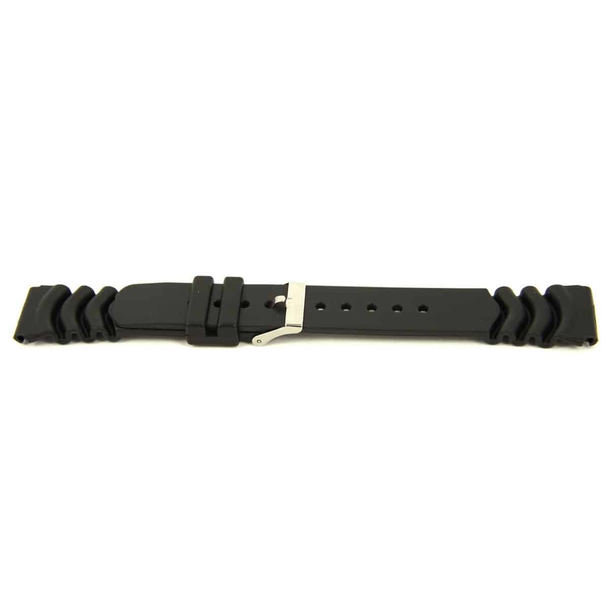 Silicone band met een zeer goede draagcomfort.
Hoge kwaliteit met een verfijnde afwerking.
Kleur band: Zwart
Band dikte: 5.7-2.5mm
Band lengte: 68/128mm
Band breedte: 18mm
Gesp: Ja
Bekleding binnenband: n.v.t.
Gestikt: Nee
Pushpin: Nee
Hypo allergisch: -