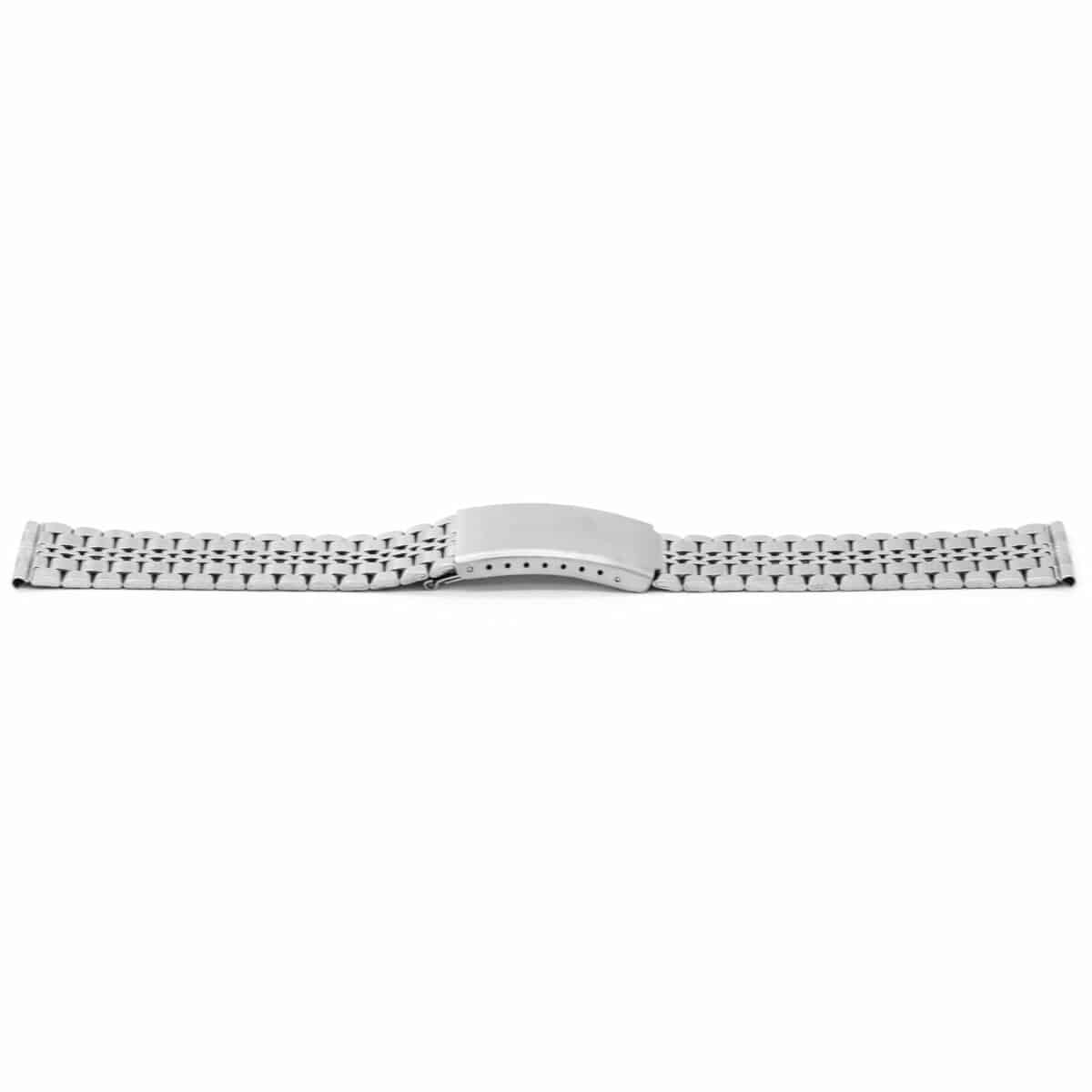 Horlogeband all stainless steel met klepsluiting.
Kleur band: Grijs/metaal
Band dikte: 2.2 mm
Band lengte: 175 mm
Band breedte: 20 mm
Gesp: All Stainless 
Bekleding binnenband: NVT
Gestikt: NVT
Pushpin: Exclusief