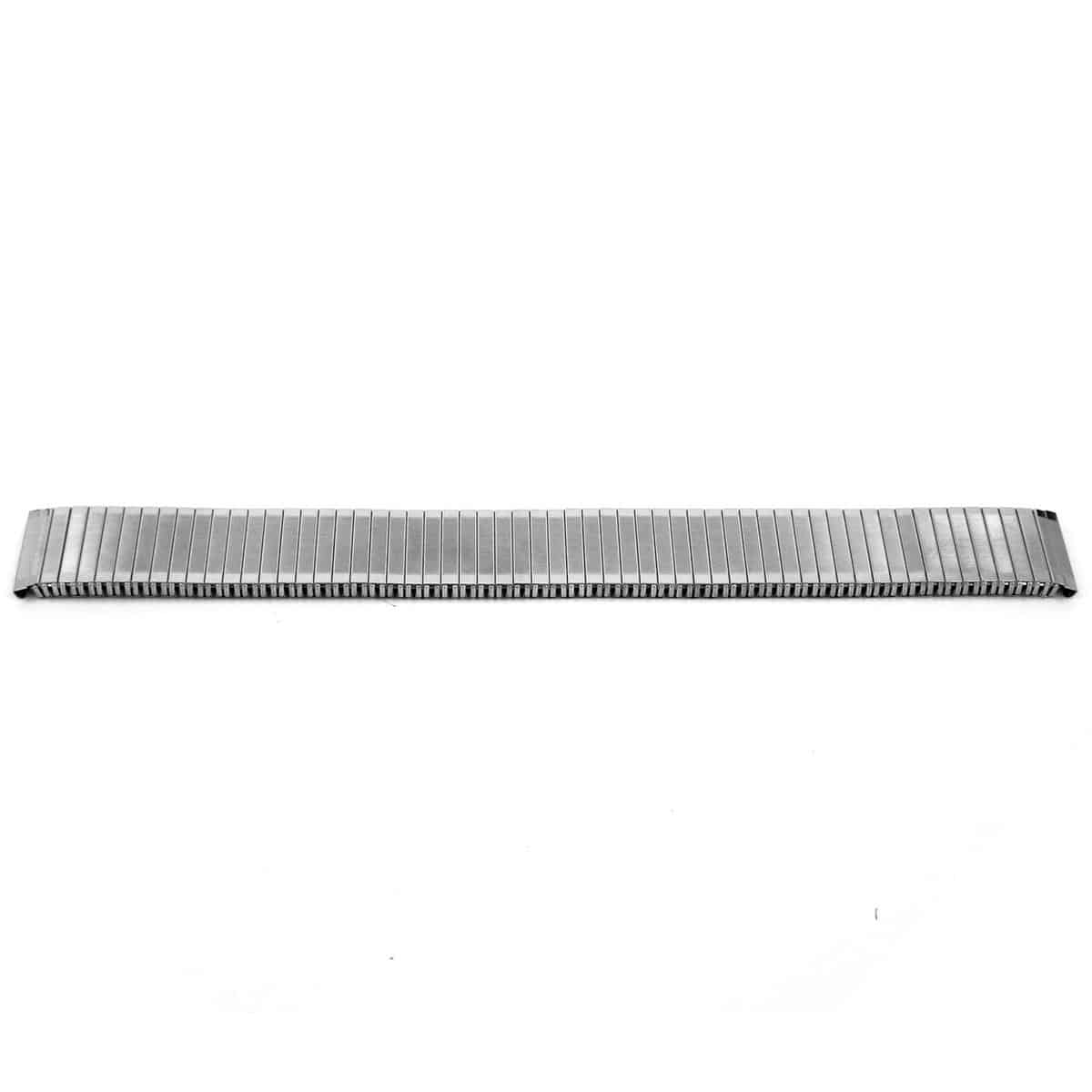 Horlogerekband stainless steel zonder veer aansluiting.
Kleur band: Zilver
Band dikte: 3.4 mm
Band lengte:  160mm
Band breedte: 14 mm 
Gesp:NVT
Bekleding binnenband: NVT
Gestikt: NVT
Pushpin: Exclusief
NFC Chip: Nee
EAN:4781866304148