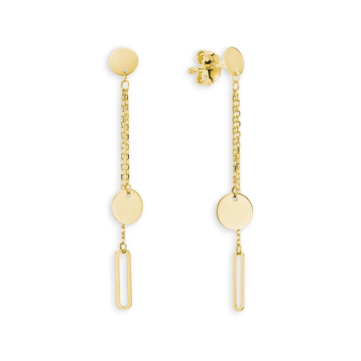 Gouden oorhangers 