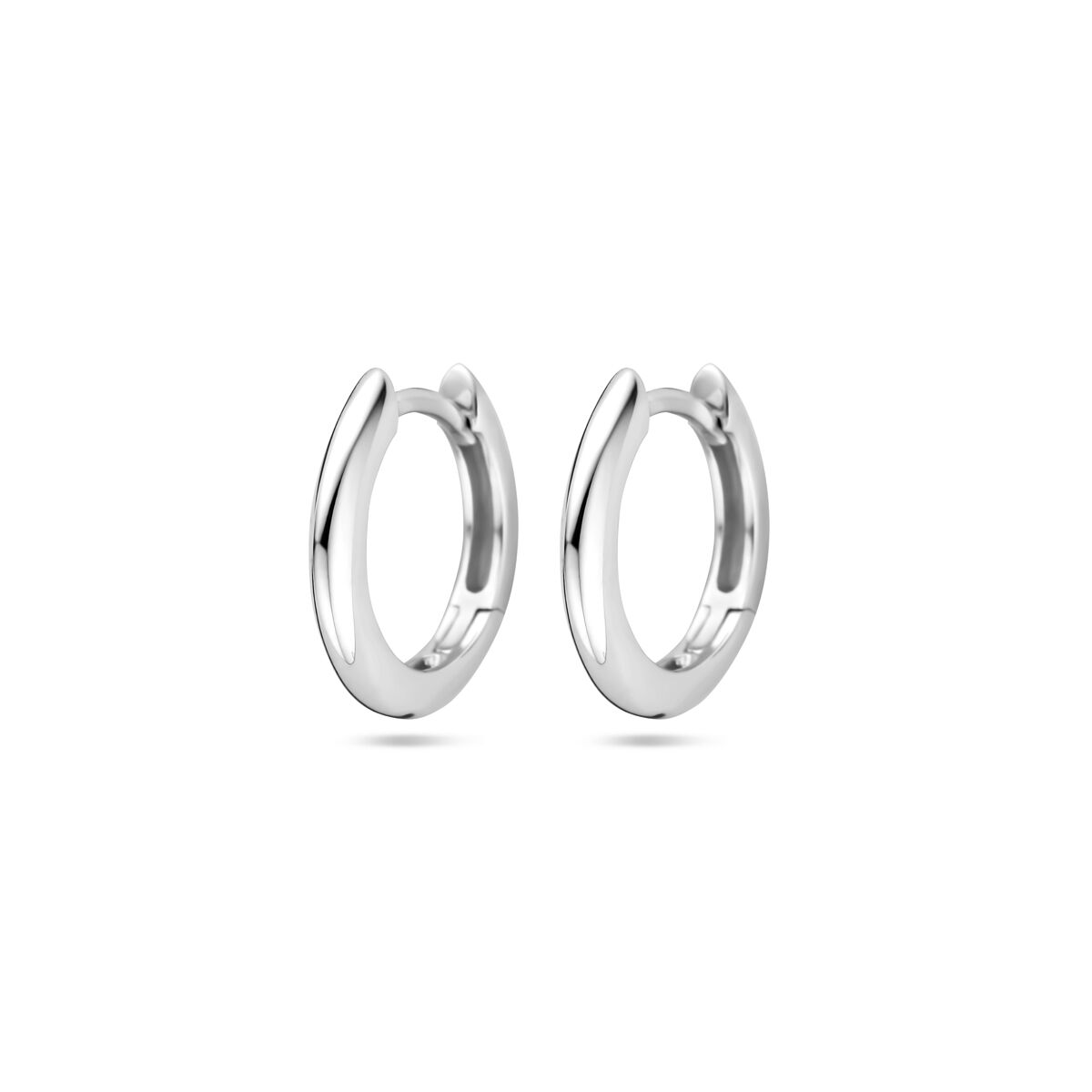 Klapoorringen zilver 14x2,0 mm