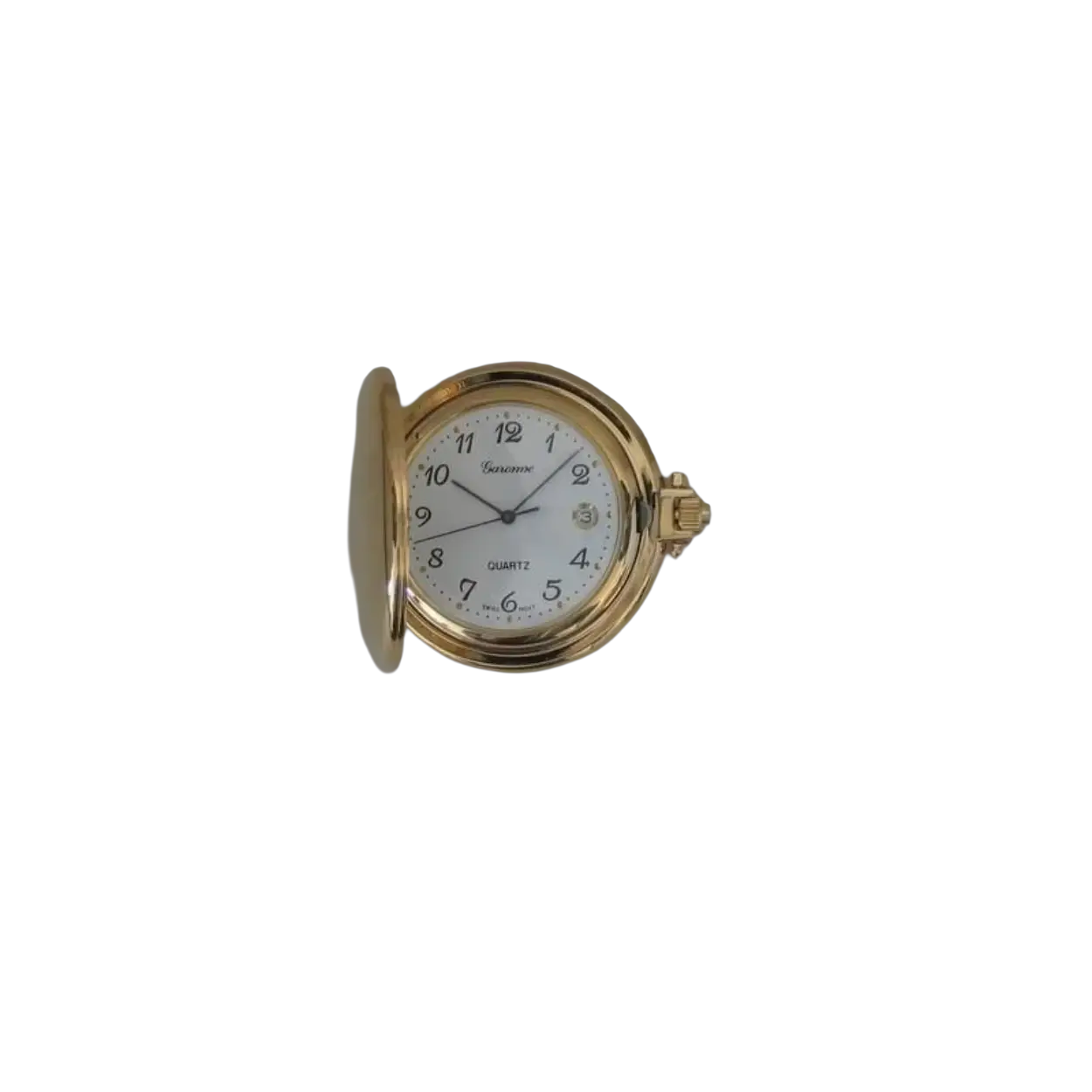 Dit is een zakhorloge van het merk Garonne.