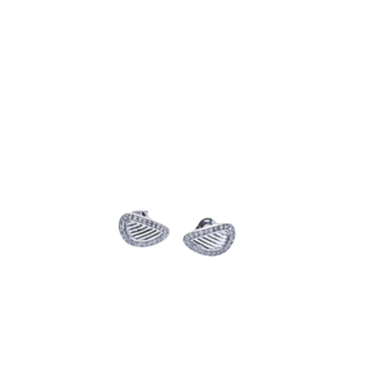 witgouden oorknoppen diamant 0,19