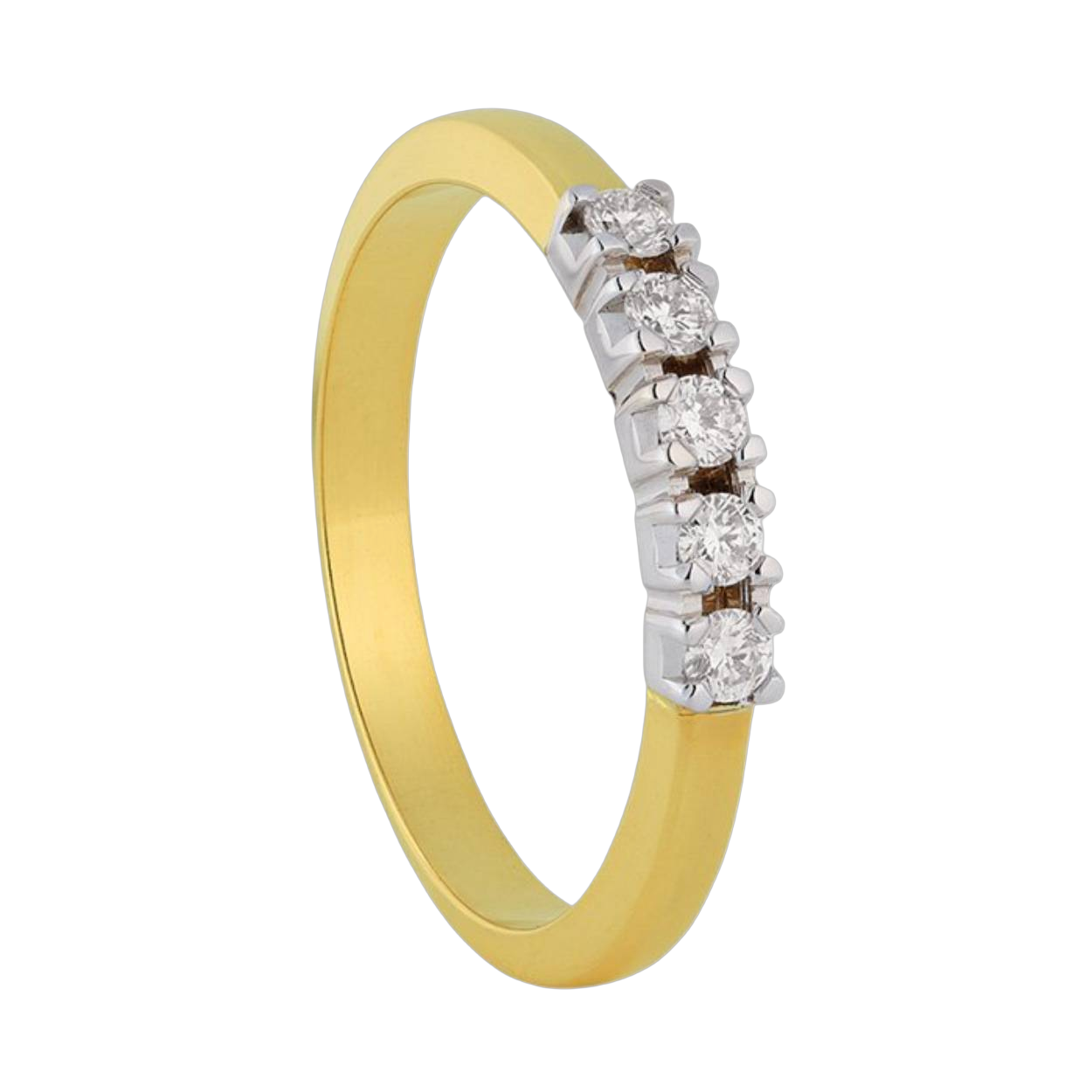 alliance ring diamant 0.25