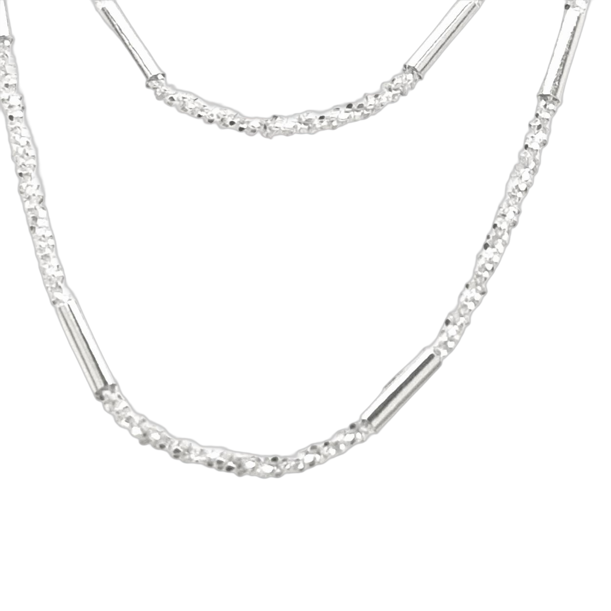 zilveren collier 90 cm