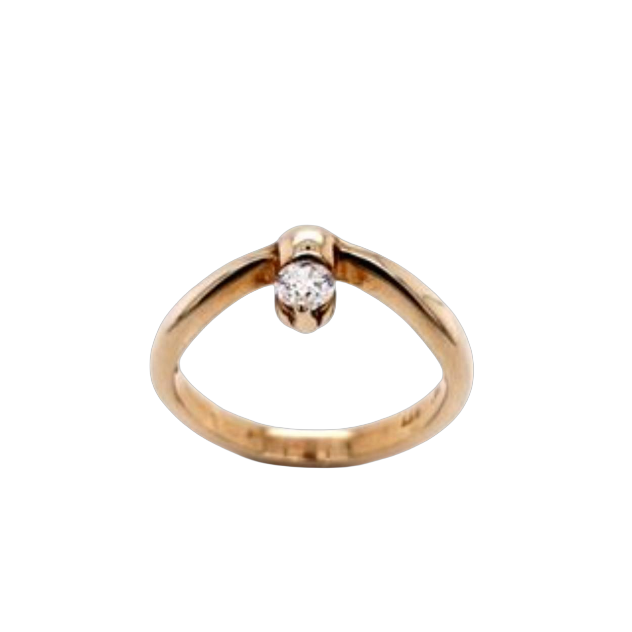 gouden ring met zirconia