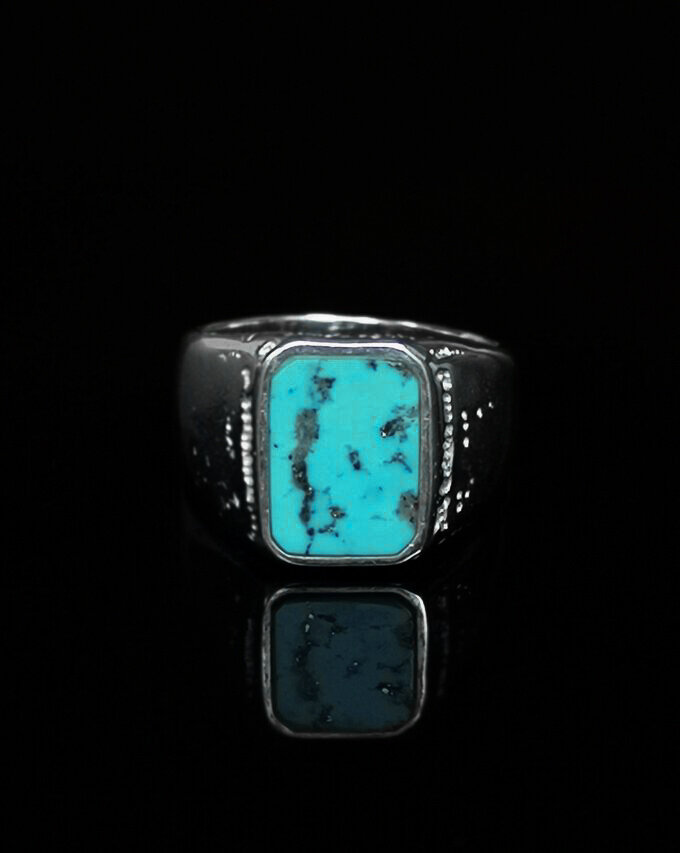 zilveren ring met turkoois