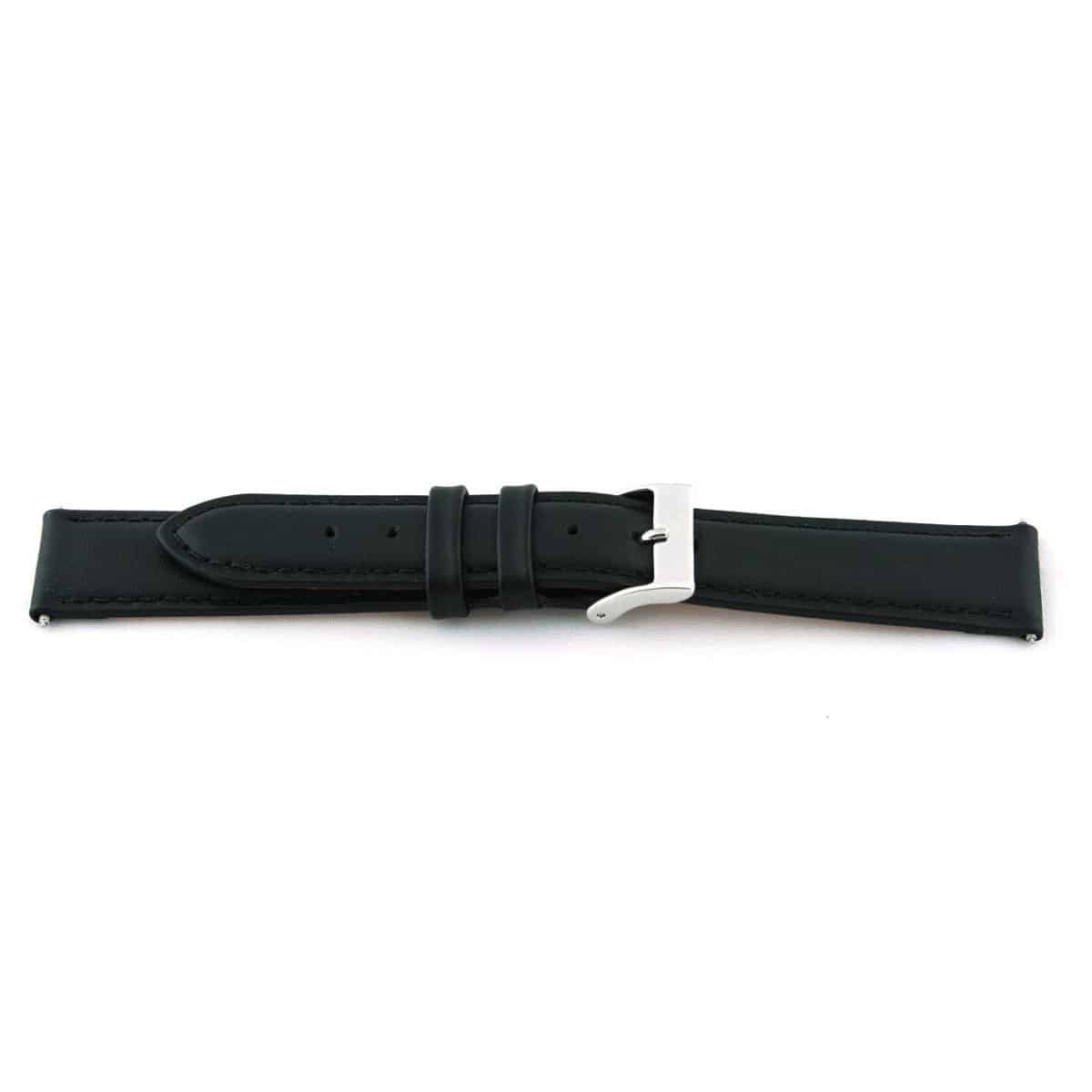 Italiaans lederen horlogeband zwart G32/TMB30/G62, extra lang, glad en gestikt.
Kleur band: Zwart
Band dikte: 5.6 - 3.0mm
Band lengte: 80/130mm
Band breedte: 24x22mm
Gesp: Edelstaal 
Bekleding binnenband: Nubuck
Gestikt: Ja, zwart
Pushpin: Inclusief
Waterproef: Nee
NFC Chip: Nee
Hypo-allergeen: Ja
EAN: 4780258634870