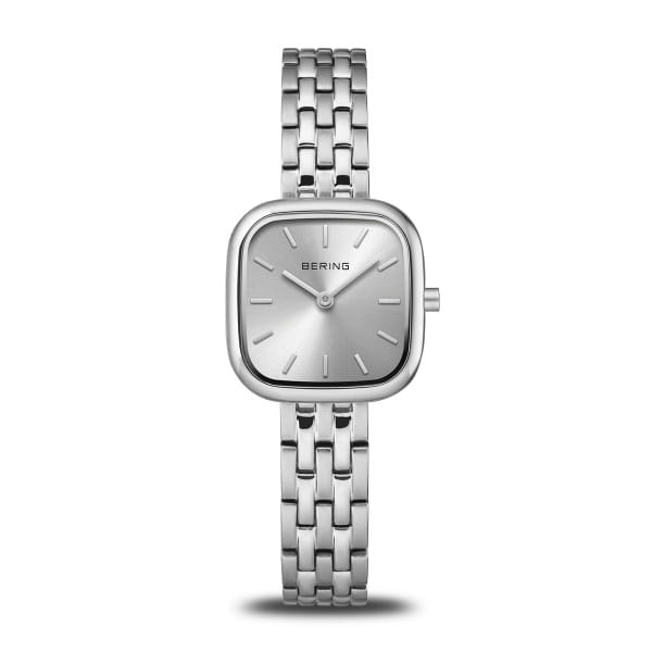 Bering dames horloge. Analoog. Stalen band en kast. 