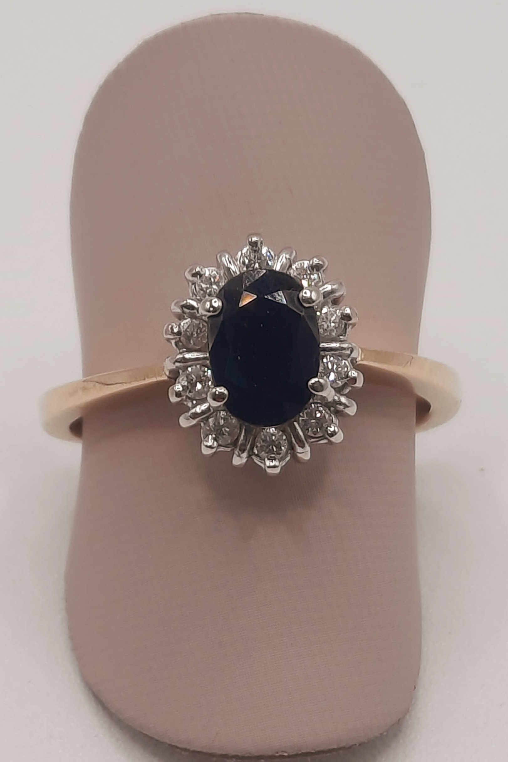 diamond goudenring si h 0.11 14kt