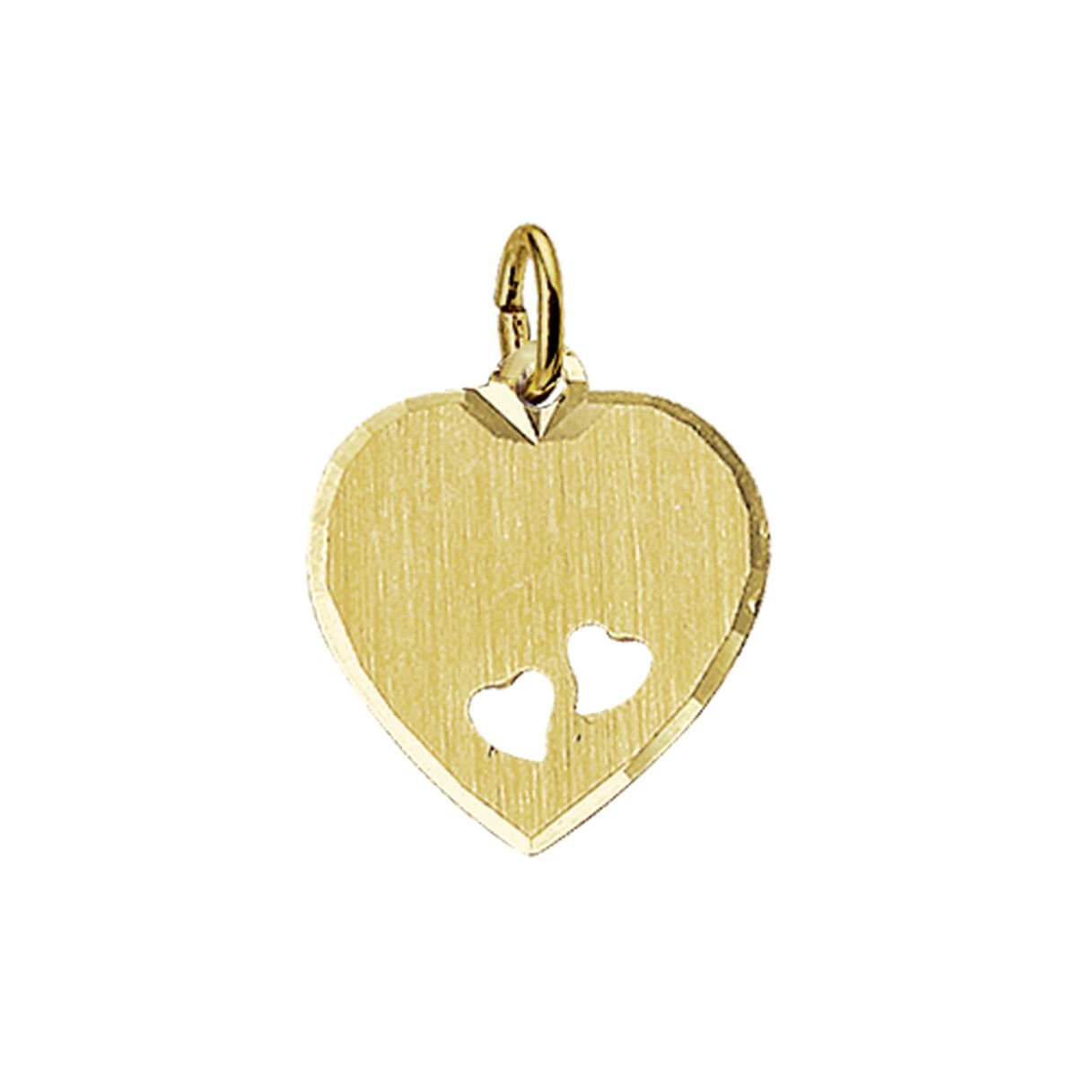 Gouden Graveerhanger Hart