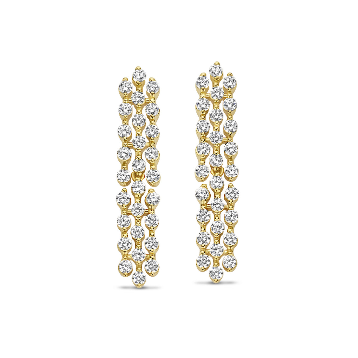Deze prachtige Naiomy vergulde zilveren oorringen met zirkonium N3C60 zijn een elegante toevoeging aan je sieradencollectie. De oorbellen zijn voorzien van fonkelende zirkonium steentjes die zorgen voor een subtiele glans. De oorringen kunnen zowel casual als formeel gedragen worden en zijn perfect voor elke gelegenheid. Combineer ze met andere gouden of zilveren sieraden voor een complete look. Verwen jezelf of een geliefde met deze tijdloze en stijlvolle oorbellen.