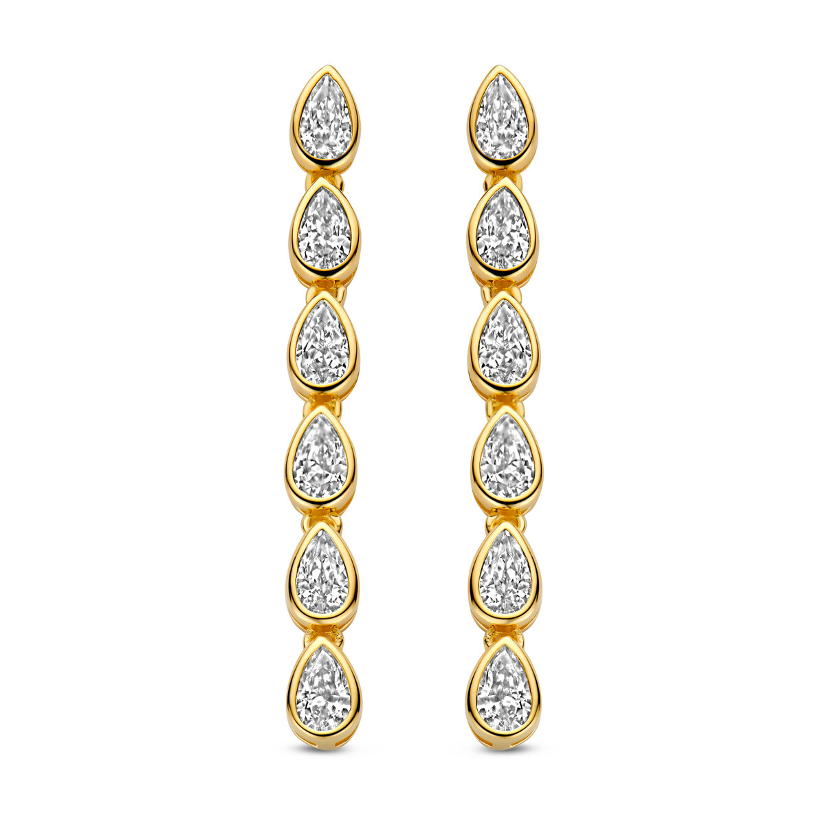 Deze prachtige Naiomy zilveren vergulde oorbellen zijn bezet met zirkonium en stralen elegantie en glamour uit. De oorbellen zijn perfect voor speciale gelegenheden of gewoon voor dagelijks gebruik. De beste manier om ze te dragen is bij een opgestoken kapsel of met je haar los voor een extra vleugje luxe. Voeg deze schitterende oorbellen toe aan je collectie voor een onvergetelijke look!