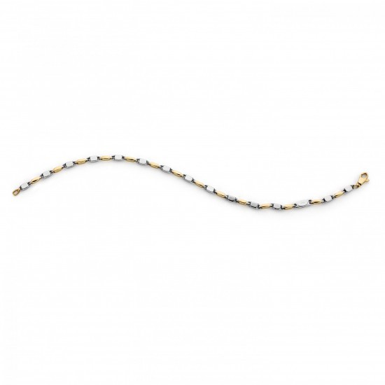 "Deze verfijnde 14k gouden armband van Monzario heeft een lengte van 19 cm en een breedte van 3 mm, en is een handgemaakt design. Het tijdloze ontwerp maakt de armband veelzijdig, perfect voor zowel feestelijke gelegenheden als dagelijks gebruik. Het subtiele maar elegante ontwerp voegt een verfijnde touch toe aan elke outfit. Maak de look compleet met de bijpassende Monzario-ketting en draag een prachtig set dat zowel stijlvol als van topkwaliteit is.
