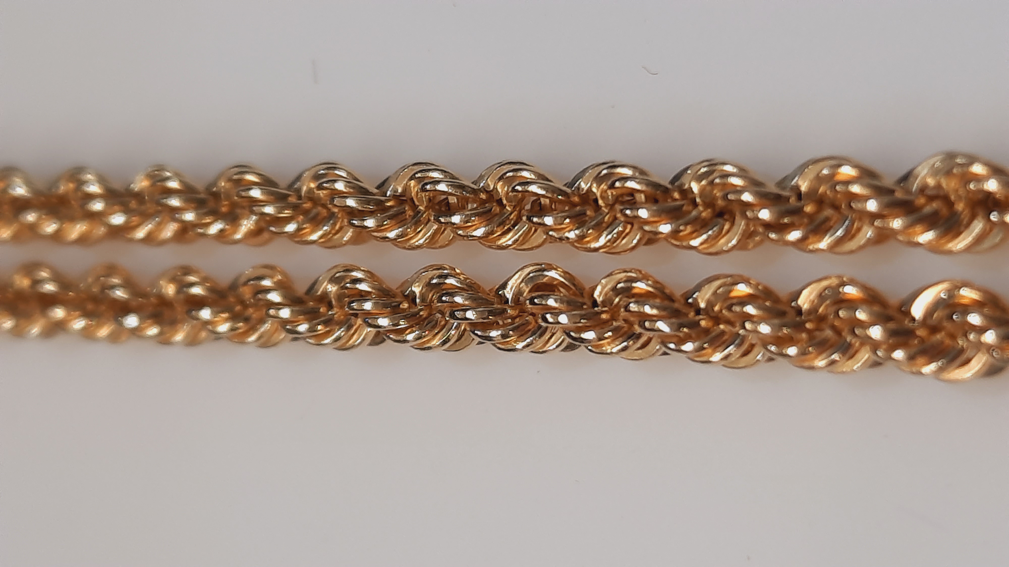 gouden rope ketting 14kt