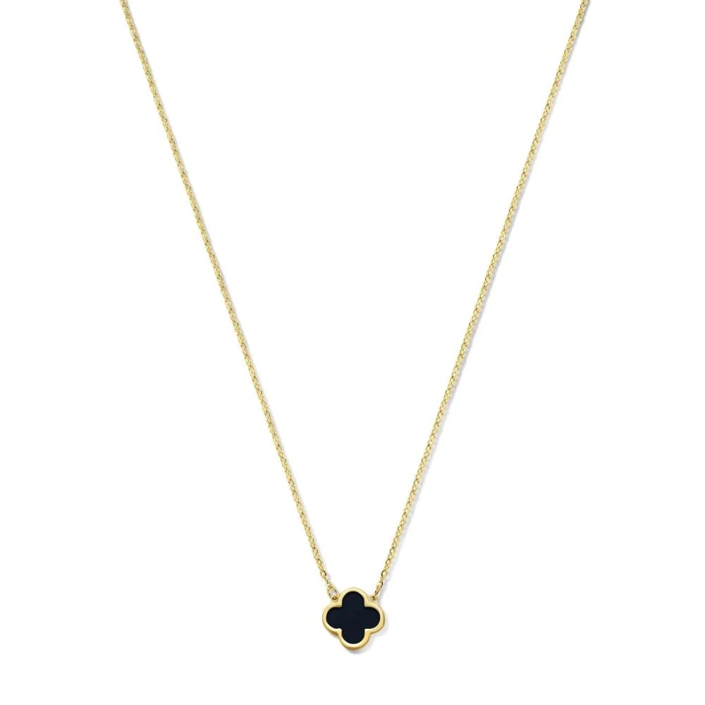 Deze prachtige SWING JEWELS HAPPINESS 14K gouden ketting is voorzien van schitterende edelstenen. De hanger heeft een uniek ontwerp en is perfect om elke outfit op te fleuren. Draag het op zichzelf voor een subtiel accent of laag het met andere kettingen voor een trendy look. Deze ketting is de ultieme eyecatcher!

**Bestel vandaag nog en voeg een vleugje luxe toe aan je collectie!**