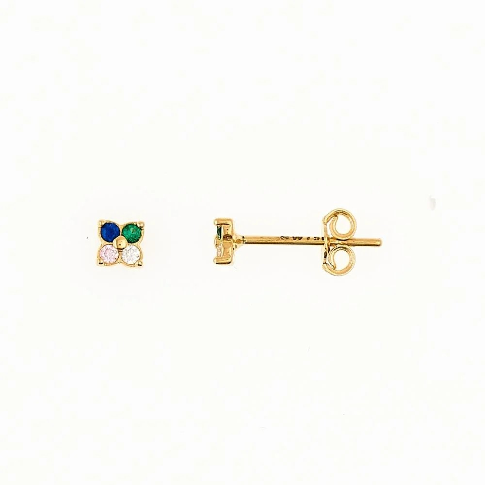 SWING JEWELS HAPPINESS 14K YELLOW GOLD EARRING
