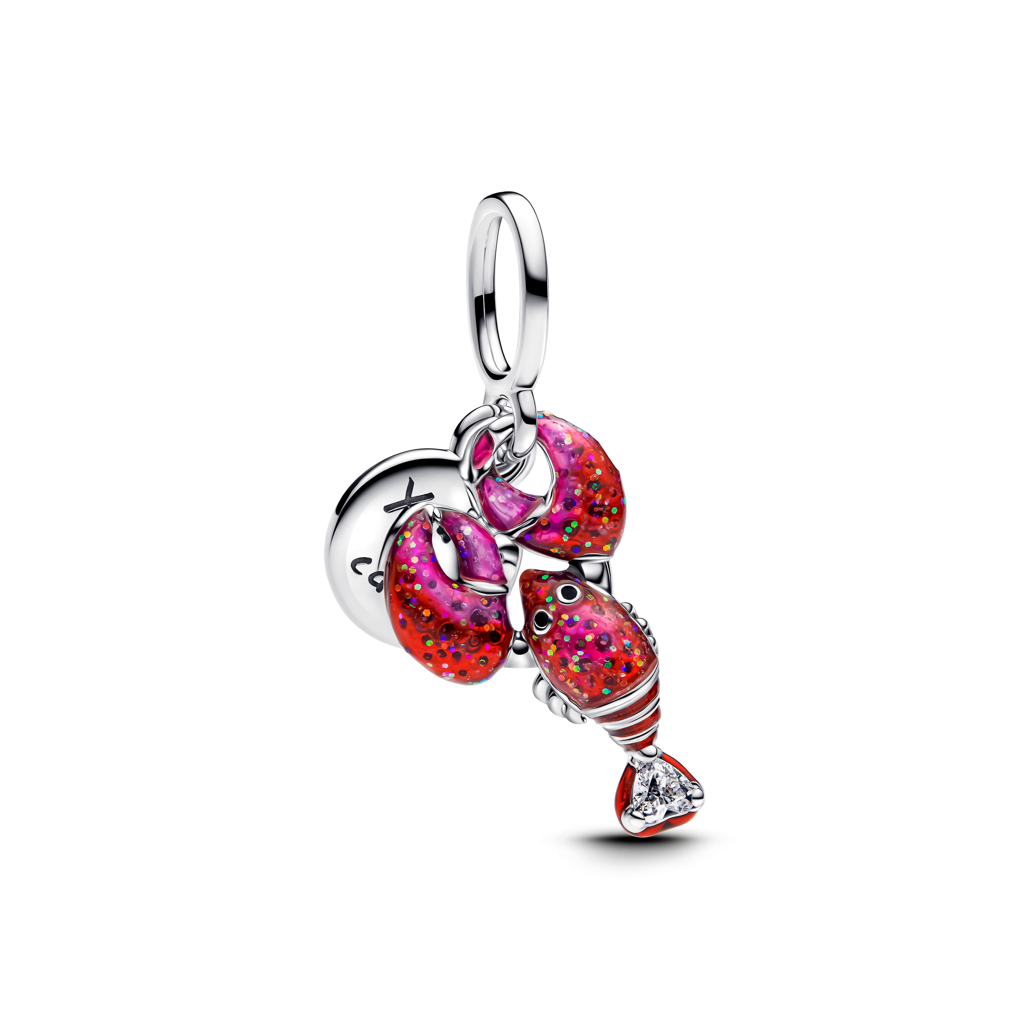 Pandora - Love Lobster, kreeft, rood - 793676C01