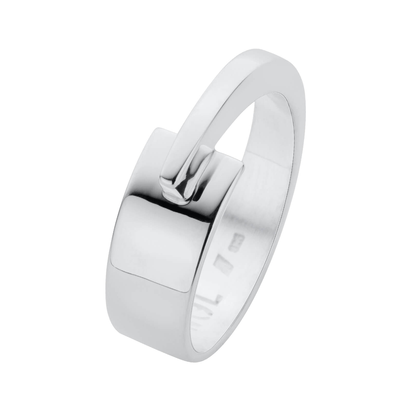 Nol Coopmans - Zilveren fantasie ring, met de hand gesmeed - AG81127-7-170