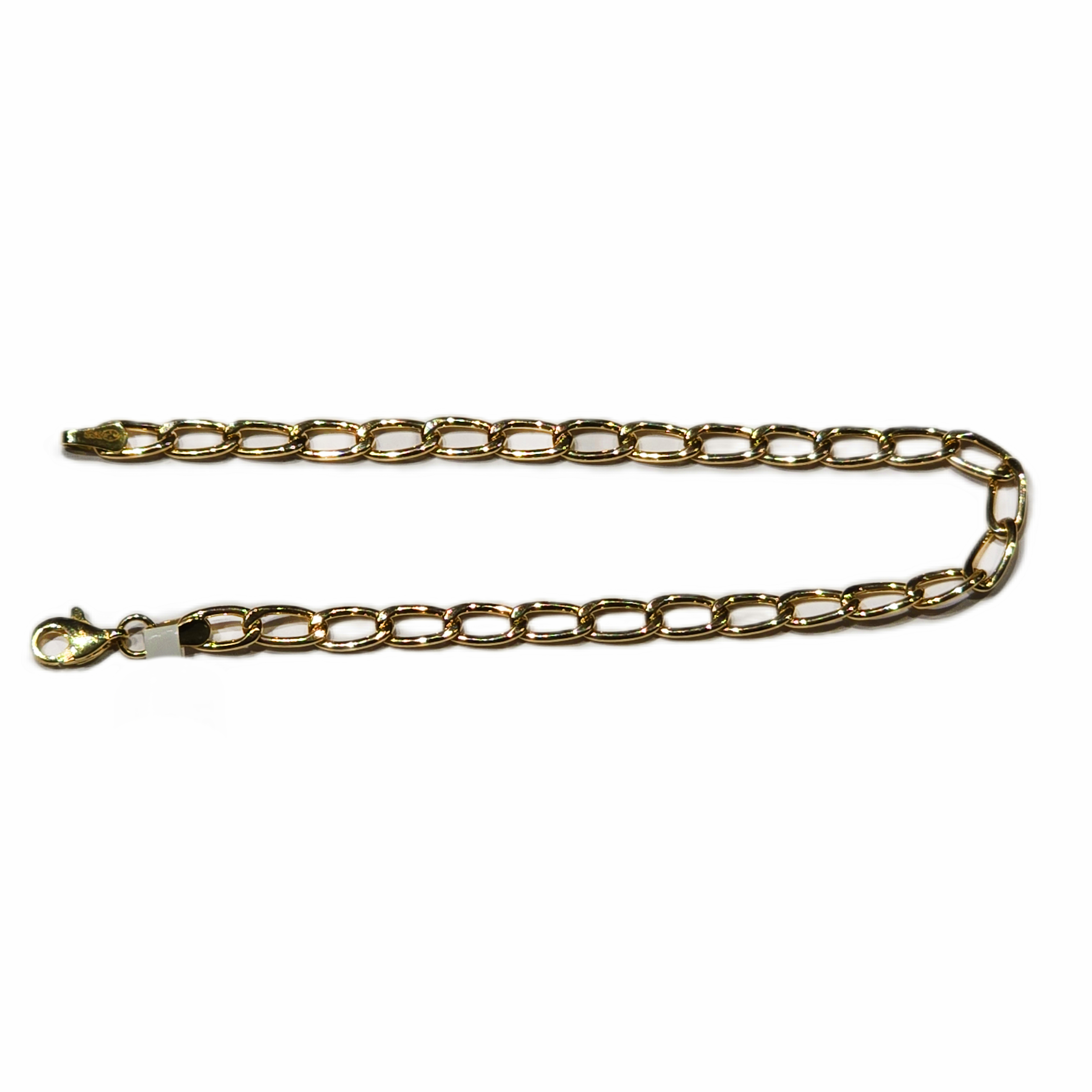 Gouden armband fantasie 19cm