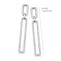 zilveren oorbellen met zirconium gerod silver rose