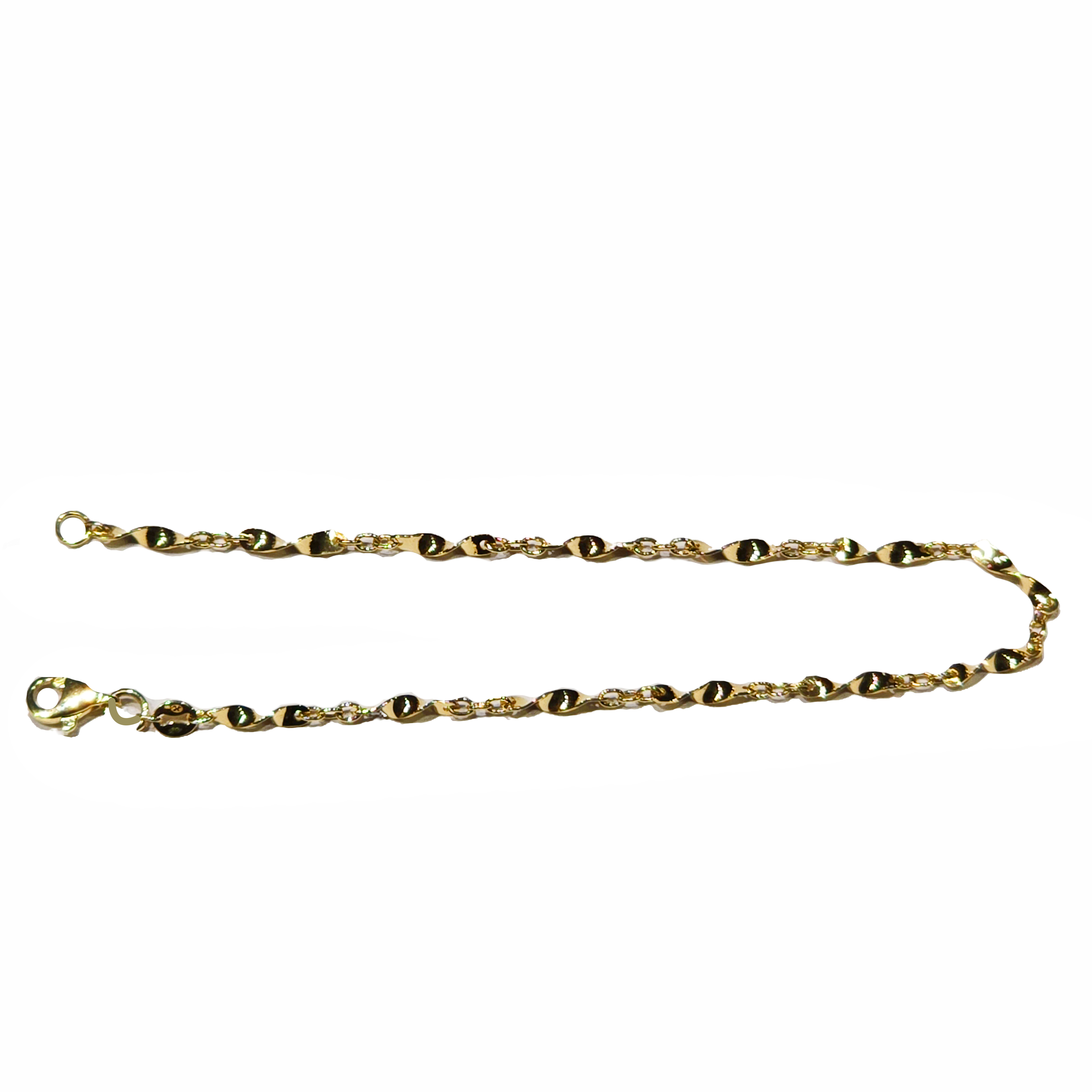 Gouden armband fantasie 19cm