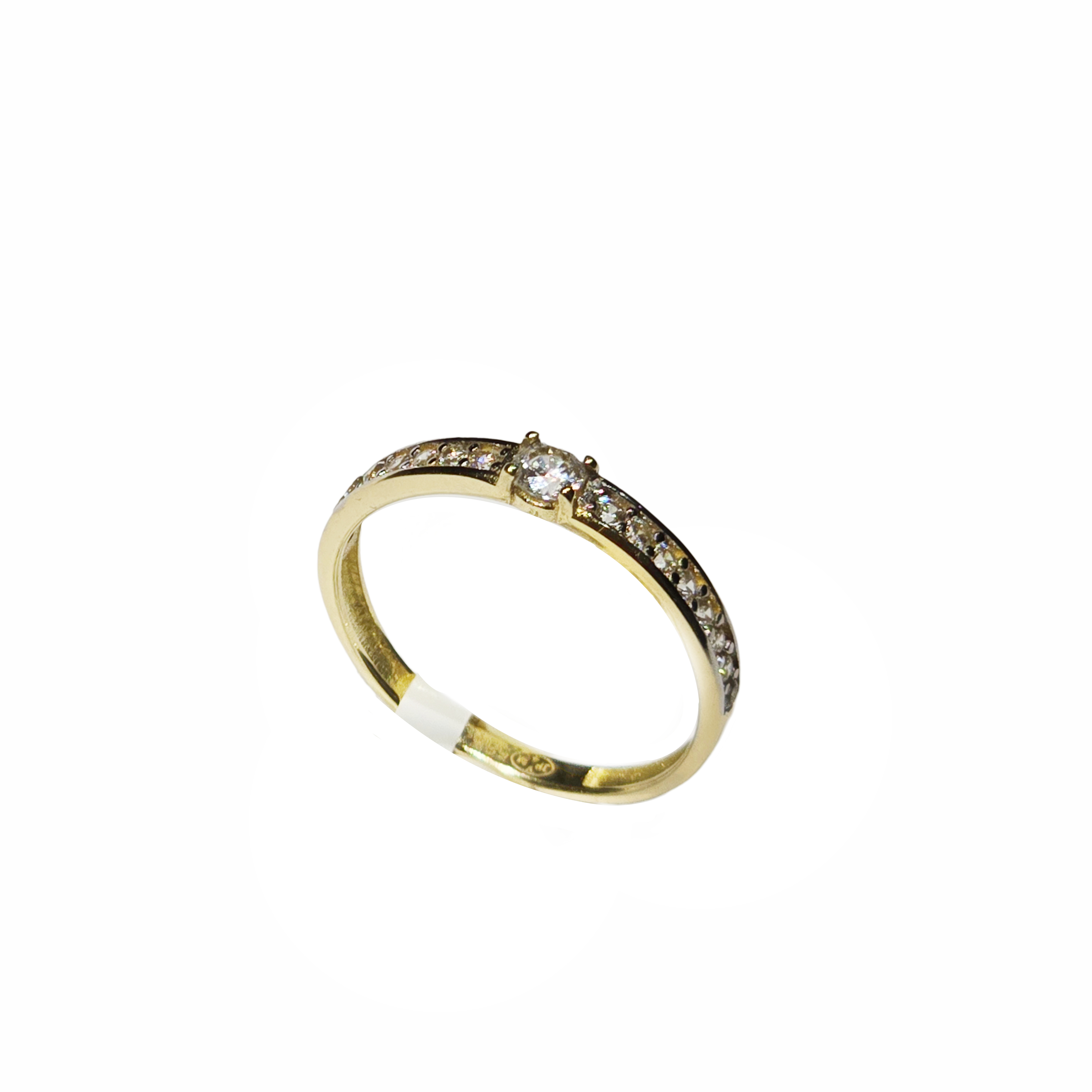 Zirkonia ring met grote midden steen