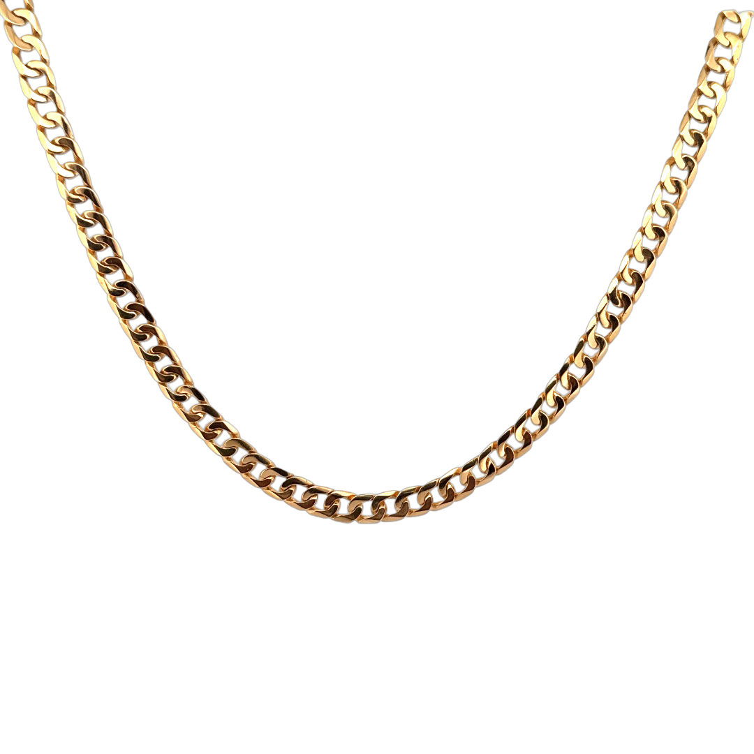 Dit prachtige juweel is gemaakt van massief 14 karaats geelgoud en heeft een luxe gourmet schakel van 8mm breed en een lengte van 55cm. Het collier is perfect om op zichzelf te dragen voor een subtiele en elegante uitstraling, of te combineren met andere kettingen voor een trendy layered look. De ideale accessoire voor elke gelegenheid!