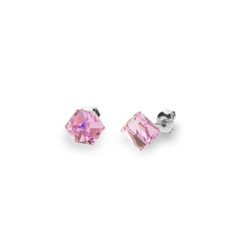 Spark K48416LR Oorstekers Cube Light Rose
