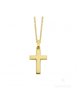 Kruisje in geel goud 18 k 