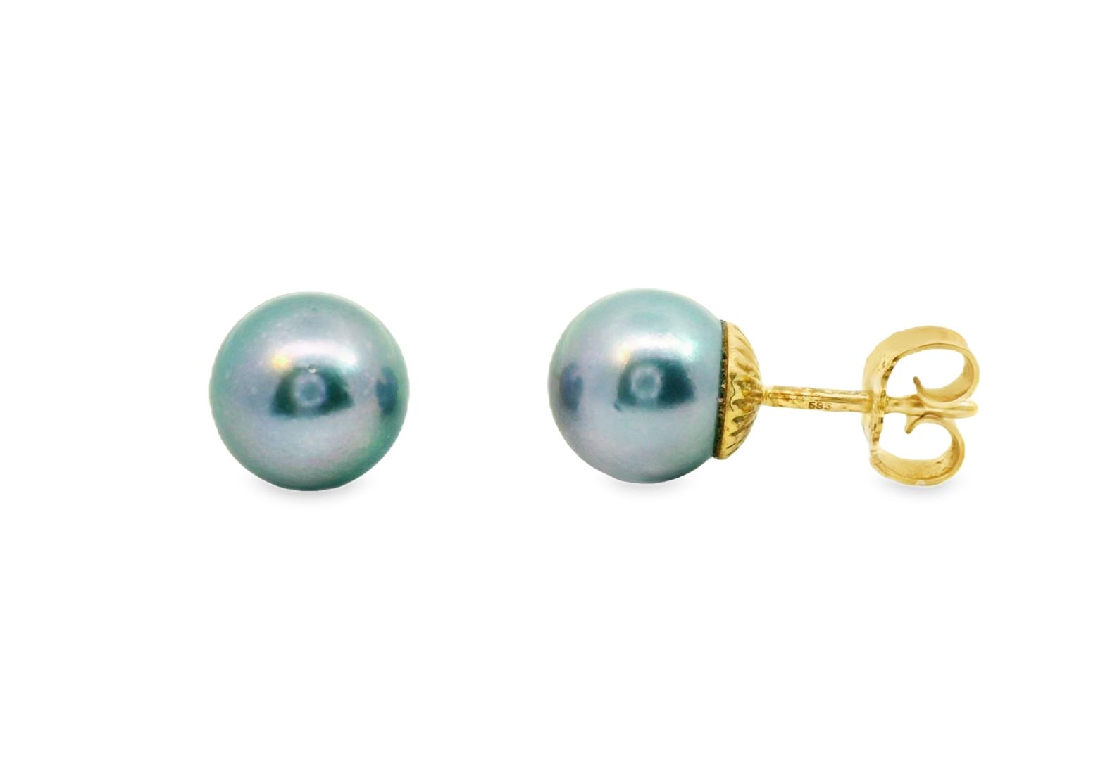 Deze prachtige oorstekers zijn gemaakt van geelgoud en zijn voorzien van zoetwaterparels in een prachtige blauwe kleur. Met een diameter van 8,5 mm zijn deze oorstekers perfect voor dagelijks gebruik of speciale gelegenheden. De beste manier om ze te dragen is door ze te combineren met een elegante outfit voor een verfijnde en tijdloze uitstraling. Maak je look compleet met deze schitterende oorstekers!