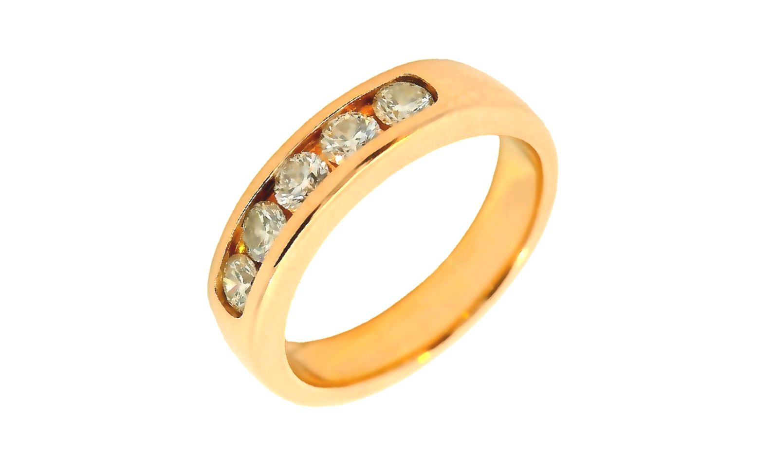 Deze prachtige roségouden ring is gemaakt van 14 karaat goud en bezet met een 0.50 karaat diamant van hoge kwaliteit (G/VS) en een rij diamanten. De ring is perfect voor elke gelegenheid en voegt een vleugje glamour toe aan elke outfit. Draag deze ring solo voor een subtiele look of combineer hem met andere sieraden voor een meer opvallende uitstraling. Maak je look compleet met deze schitterende ring!
De ring is verkrijgbaar in meerdere afmetingen.
