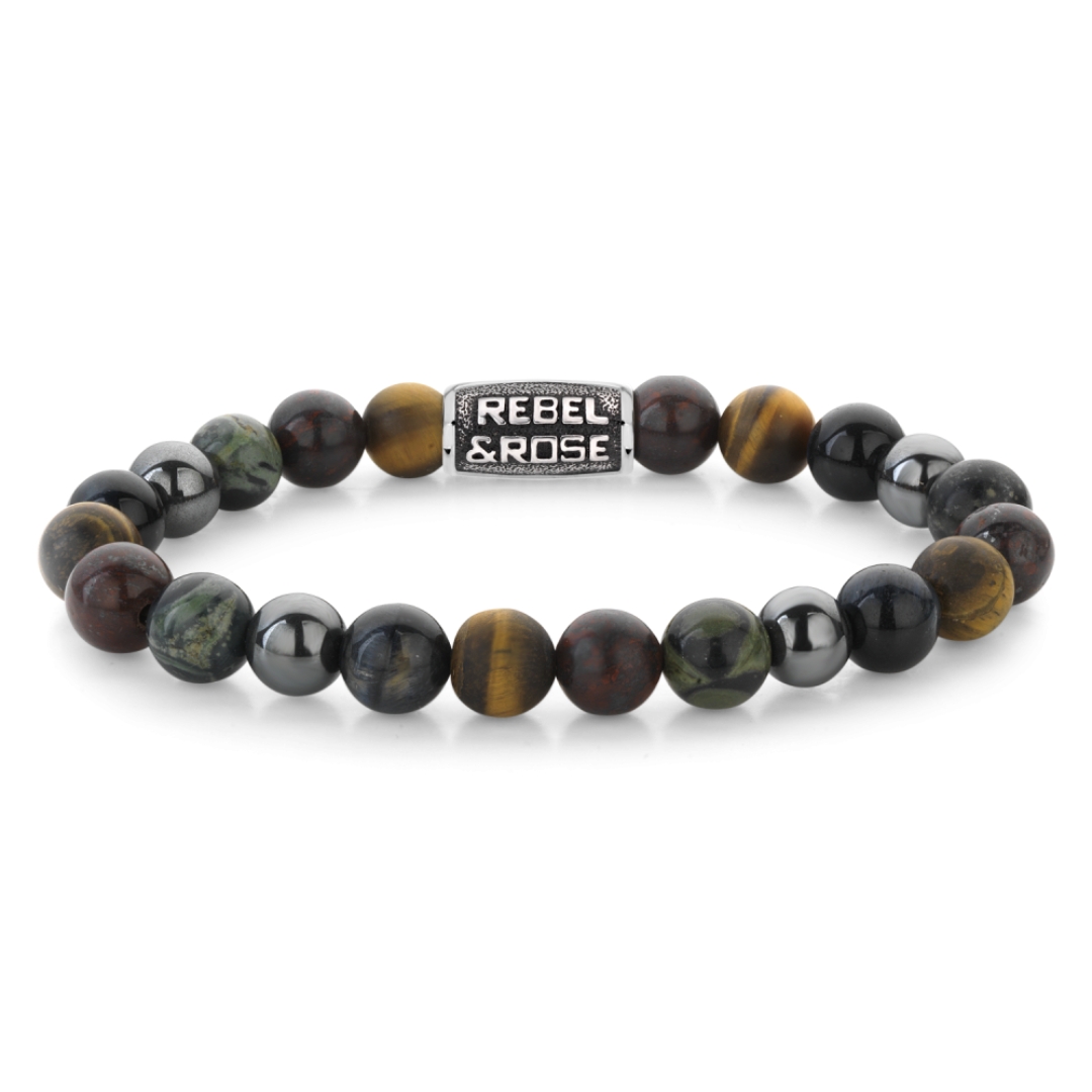 Rebel & Rose - Stormy Weather Vintage - 8mm - Large 19cm - RR-80106-V-L