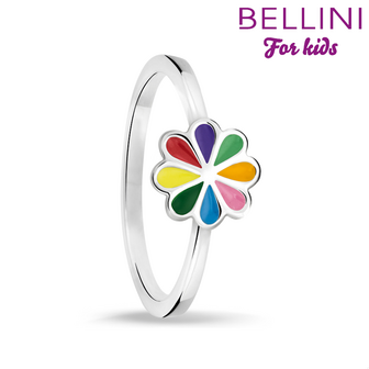 Bellini 579.028 Ring Bloem MultiColor Maat 44