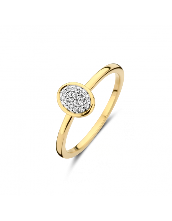 Bicolor Briljant ring Juno 0.08 crt H/Si ovaal 607259902