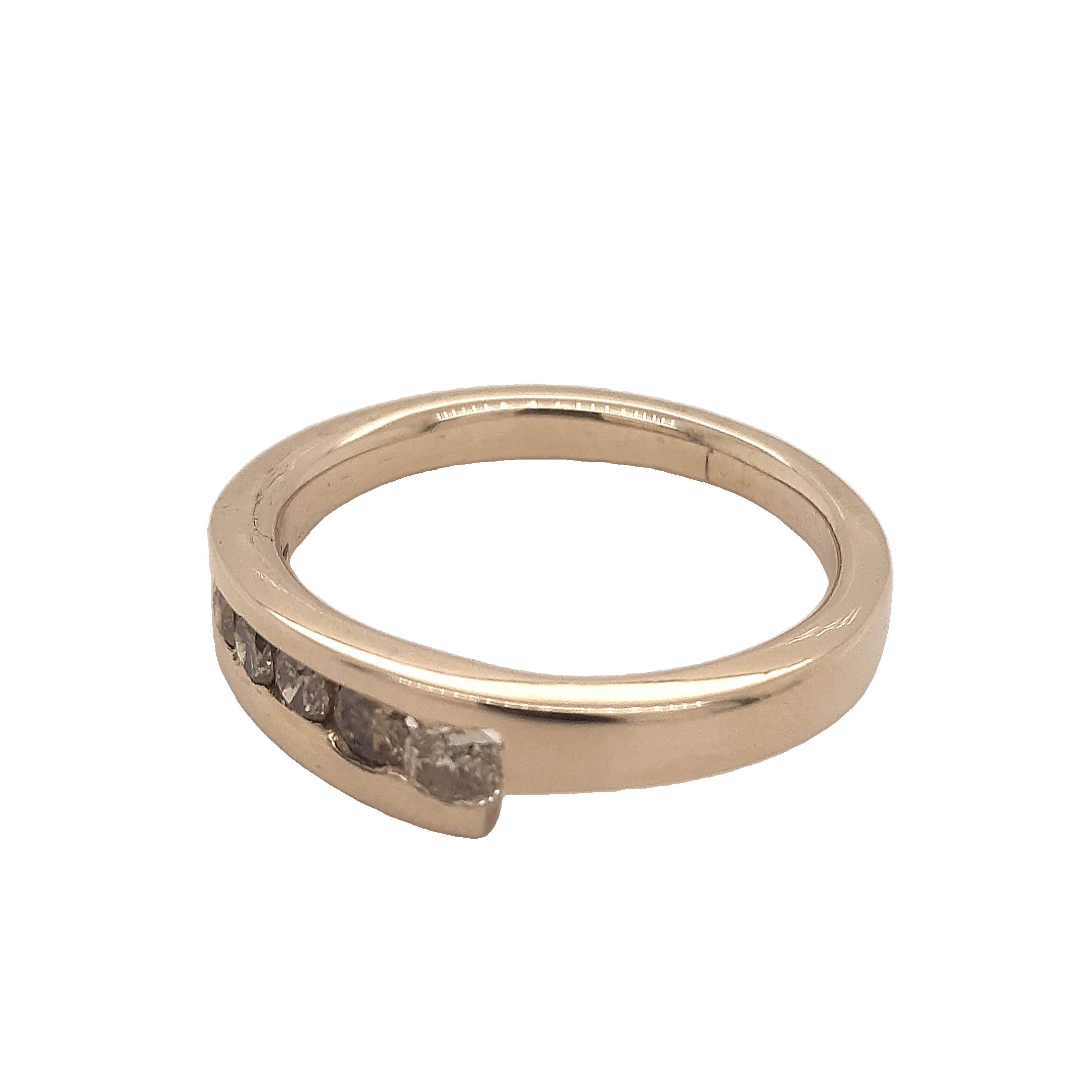geelgouden ring met kleurdiamant 0,44
