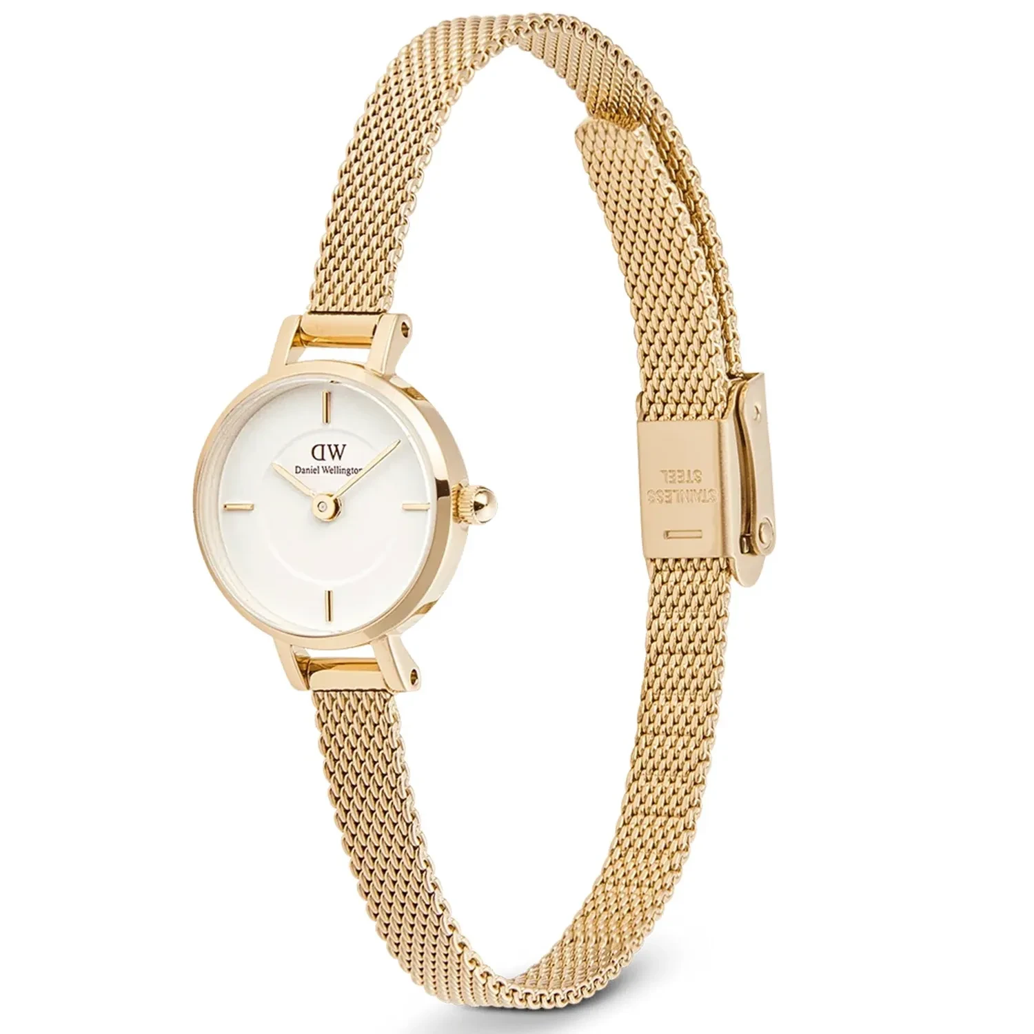 Petite mini Evergold/white DW00100745 dameshorloge
