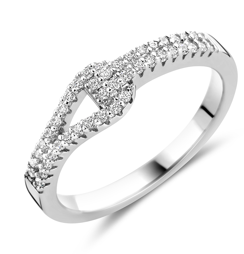 Elegant ontworpen damesring van Silver Rose, gemaakt van gegerhodineerd zilver en ingewikkeld met zirkonia in gezet. Bij deze ring is ook een vrouwelijke armband verkrijgbaar.
De ring is beschikbaar (te bestellen) in de maten 52, 54, 56, 58 en 60.