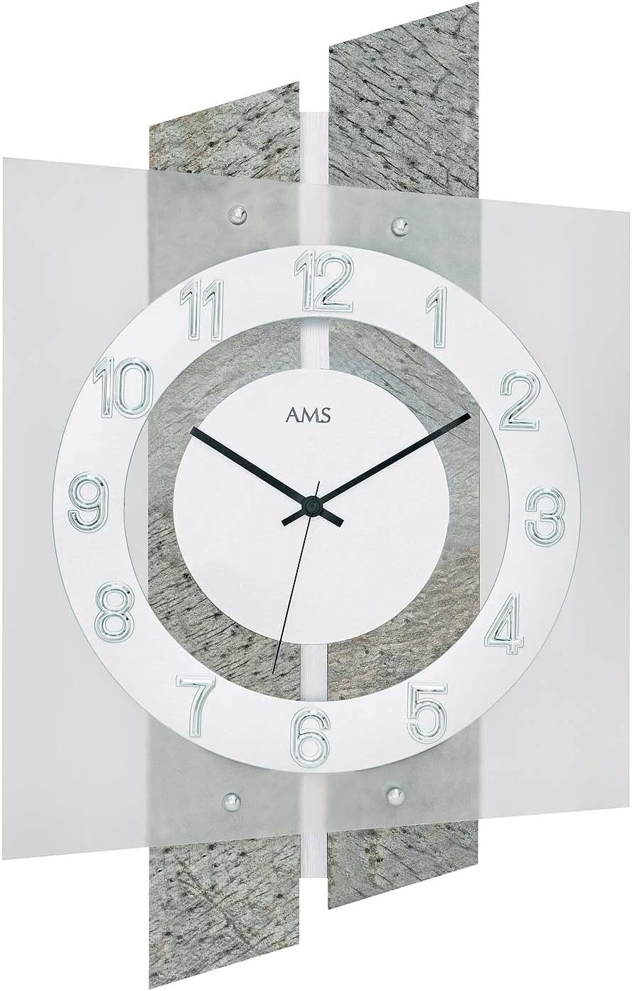 Vorm: andere
Materiaal: metaal/glas
Stijl: modern
Uurwerk: Radio
Gebruik: Allg Salon representatief
Kleur wijzerplaat: wit.
Cijfers: Arabisch