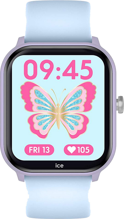 Op zoek naar een trendy en functioneel horloge voor jouw kind? Dan is de ICE WATCH SMART JUNIOR 3.0 - PURPLE - SOFT BLUE - 1.75 AMOLED 024298 de perfecte keuze! Dit digitale horloge heeft een quartz uurwerk en een diameter van 36 mm, waardoor het ideaal is voor kinderen. Met een hoogte van 12 mm en een rechthoekige behuizing in een opvallende paarse kleur, zal dit horloge zeker de aandacht trekken.

De wijzerplaat van dit horloge is zwart en het glas is gemaakt van stevig plexiglas, waardoor het horloge goed beschermd is tegen krassen en stoten. De band van het horloge is gemaakt van zacht siliconen materiaal in een mooie blauwe kleur, wat zorgt voor een comfortabele pasvorm om de pols van jouw kind.