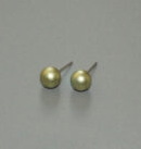 Aluminium oorstekers 5 mm kleur lemon