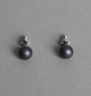Oorstekers 5 mm aluminium donkerblauw