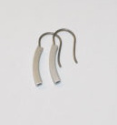 Oorhangers staaf zilverkleurig
