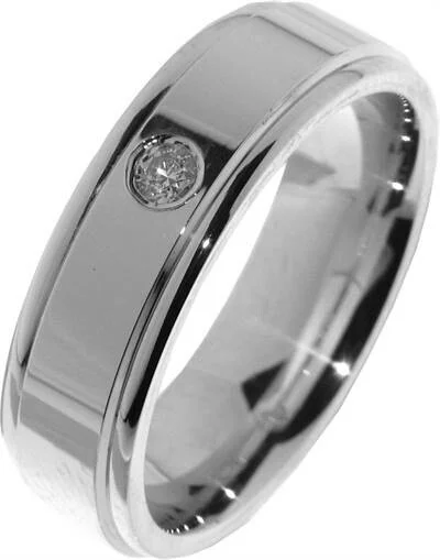 Zilver poly ring 1x zirkonia relatiering