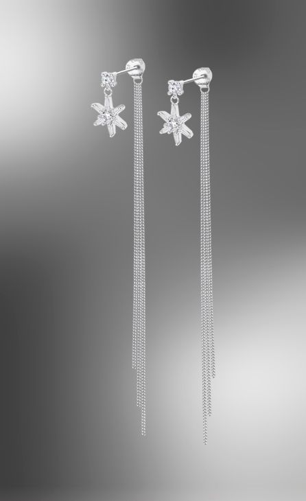 OOrbellen zilver lotus ster
