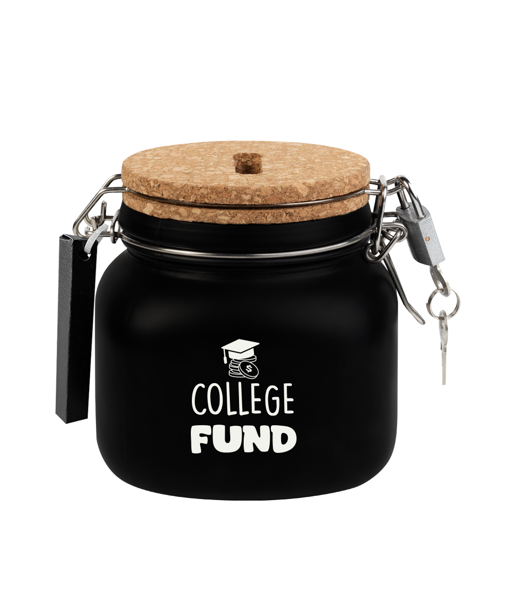 De luxe spaarpotten van Paper Dreams zijn perfecte cadeaus voor bijvoorbeeld Vaderdag, Moederdag of een verjaardag. Deze luxe spaarpot - college fund is gemaakt van glas, is zwart van kleur.
