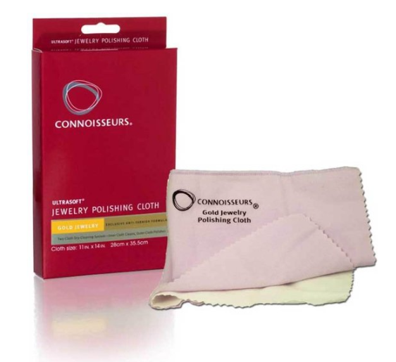 Maak een keuze uit de producten van Connoisseurs, die bestaan uit verschillende poetsdoeken, poetsmiddelen of de handige wipes om uw sieraden te reinigen.