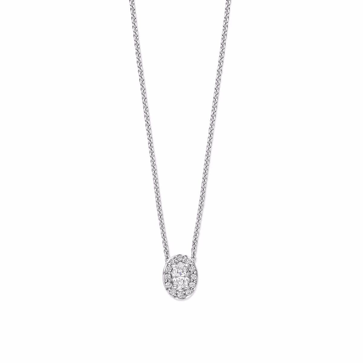 Dit Moments zilveren collier met zirkonia 45cm straalt elegantie uit met zijn sprankelende zirkonia stenen. Het collier kan zowel casual als chique gedragen worden, waardoor het een veelzijdige toevoeging is aan je sieradencollectie. Draag het alleen als statement stuk of combineer het met andere kettingen voor een trendy layered look. Ontdek zelf de veelzijdigheid van dit prachtige collier!
