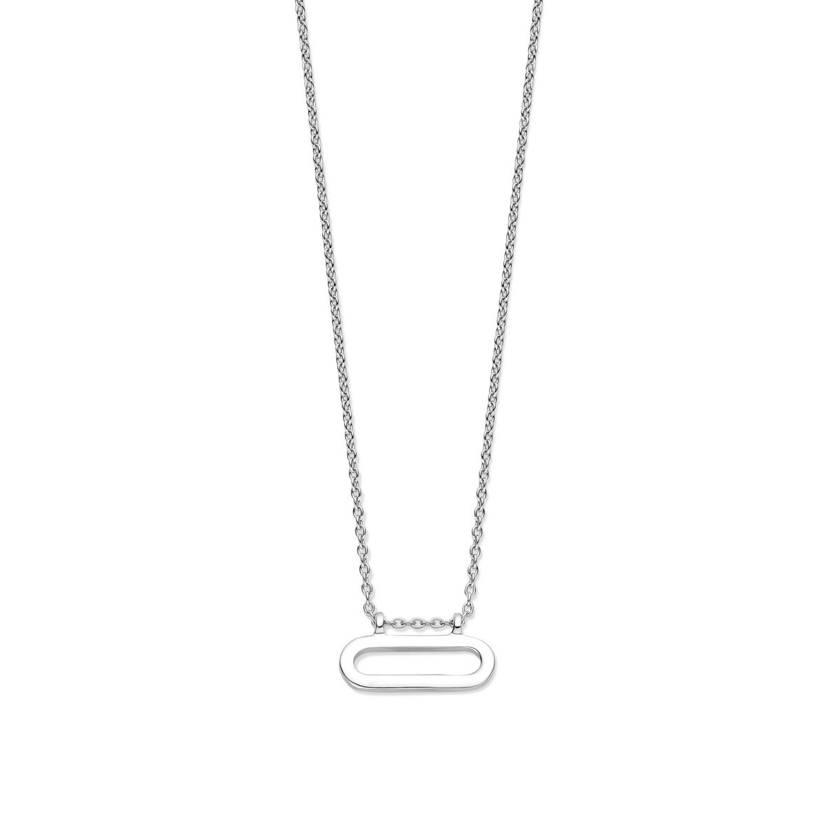 Dit Moments collier met paperclip hanger 45cm is gemaakt van sterling zilver en heeft een elegante uitstraling. De Hanger kan gemakkelijk met andere sieraden worden gecombineerd. Het kan zowel casual als chique gedragen worden, waardoor het perfect is voor elke gelegenheid. Draag het alleen voor een subtiele look of gelaagd met andere kettingen voor een trendy uitstraling. Bestel nu en voeg een vleugje stijl toe aan je outfits!