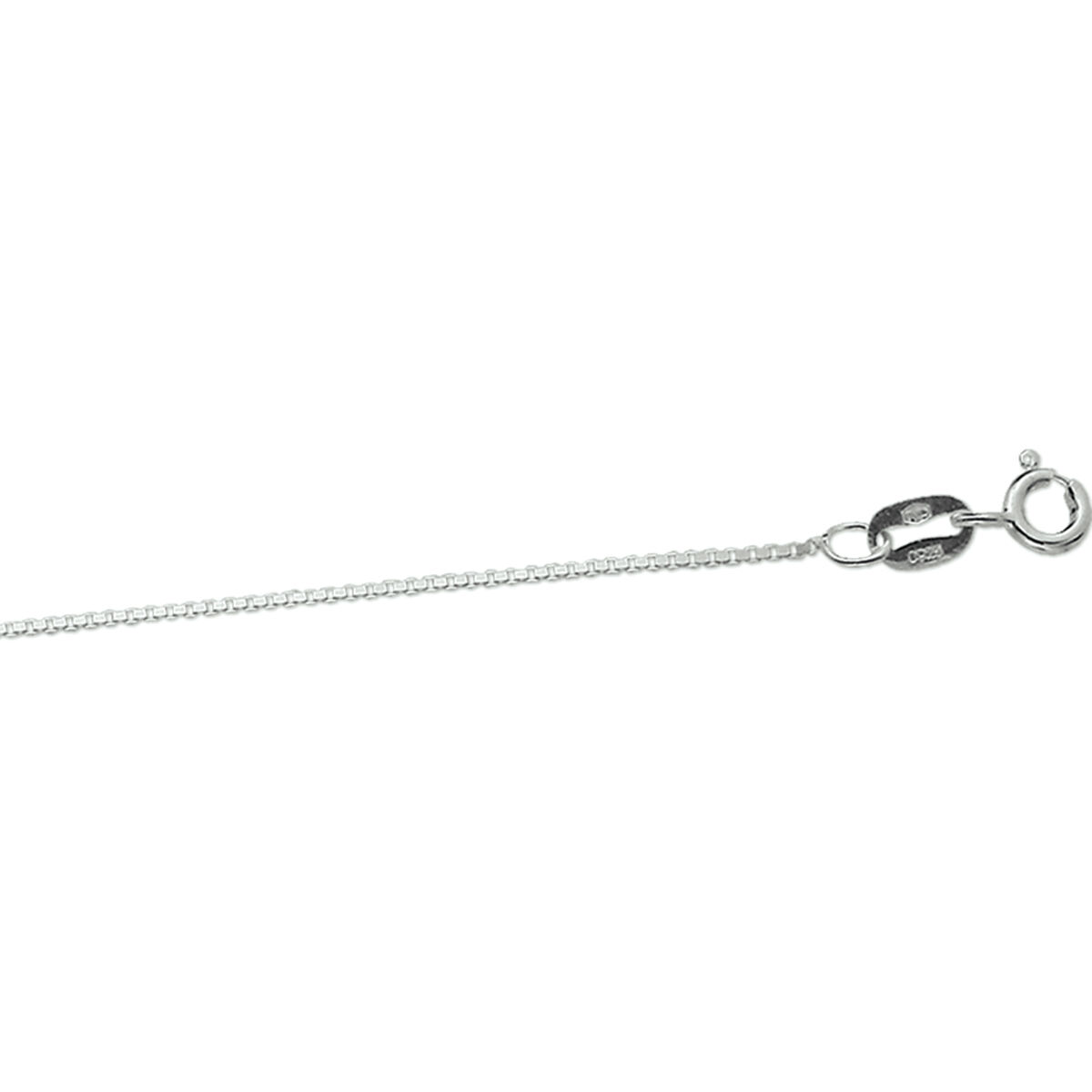 925 Zilveren collier met een venetiaanse schakel van 0,8mm.
